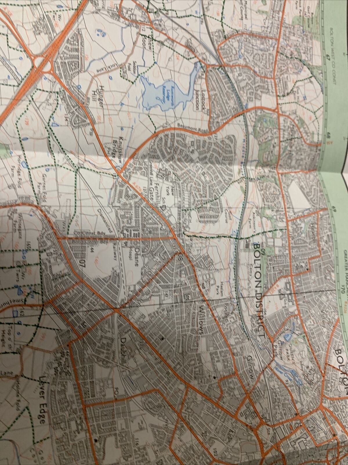 BOLTON South Pathfinder Ordnance Survey 1:25000 1992  No 712 Walkden Aspull