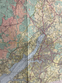 NEW FOREST - paper ORDNANCE SURVEY TOURIST MAP 1966 Poole Totland Southampton