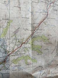 DOLGELLEY Ordnance Survey Paper Map 1953 Seventh Series No 116 Ffestiniog