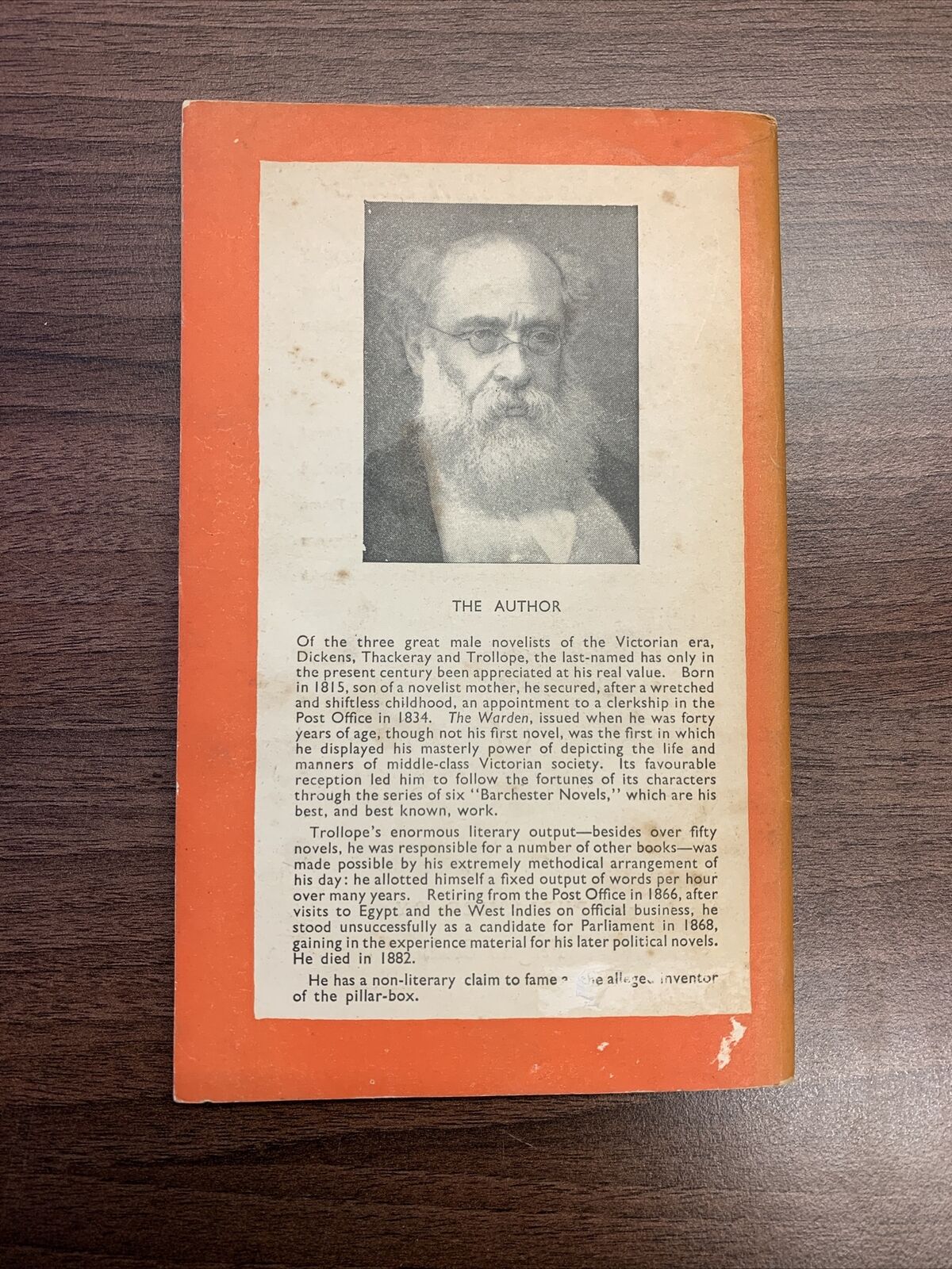 THE WARDEN - Anthony Trollope - Penguin Paperback 1945 No 495