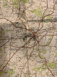 WINCHESTER Ordnance Survey Sixth Series Paper Map 1945 Sheet 168 Andover Bighton