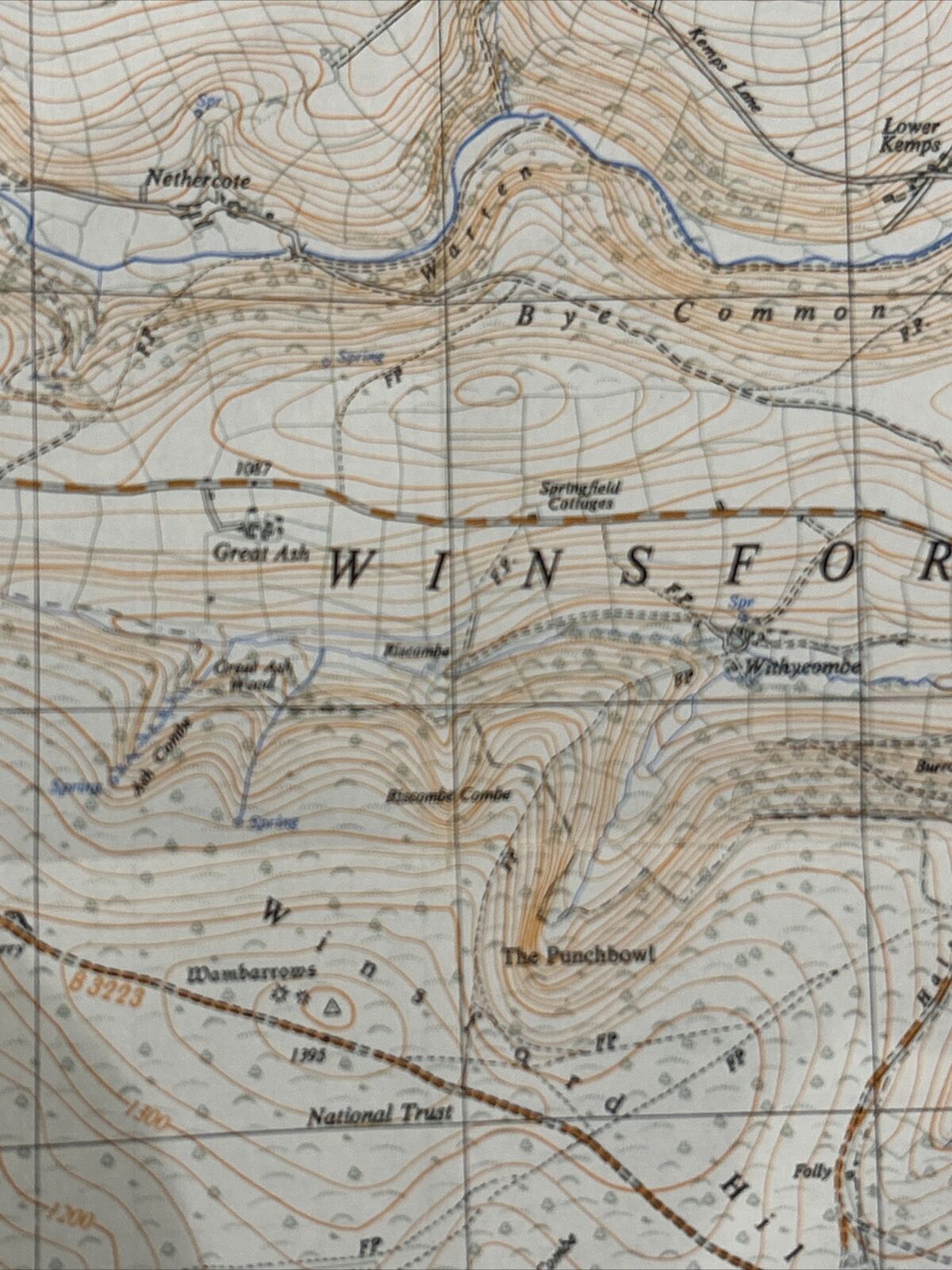 EXFORD Ordnance Survey Sheet SS83 Map 1:25,000 First Series 1962 Withypool