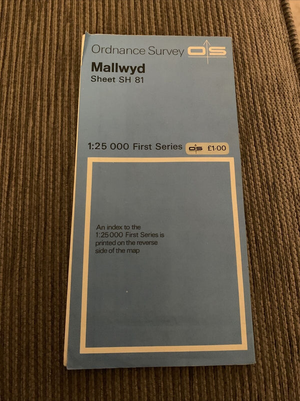 MALLWYD Wales Ordnance Survey 1:25000 First Series 1953 SH81