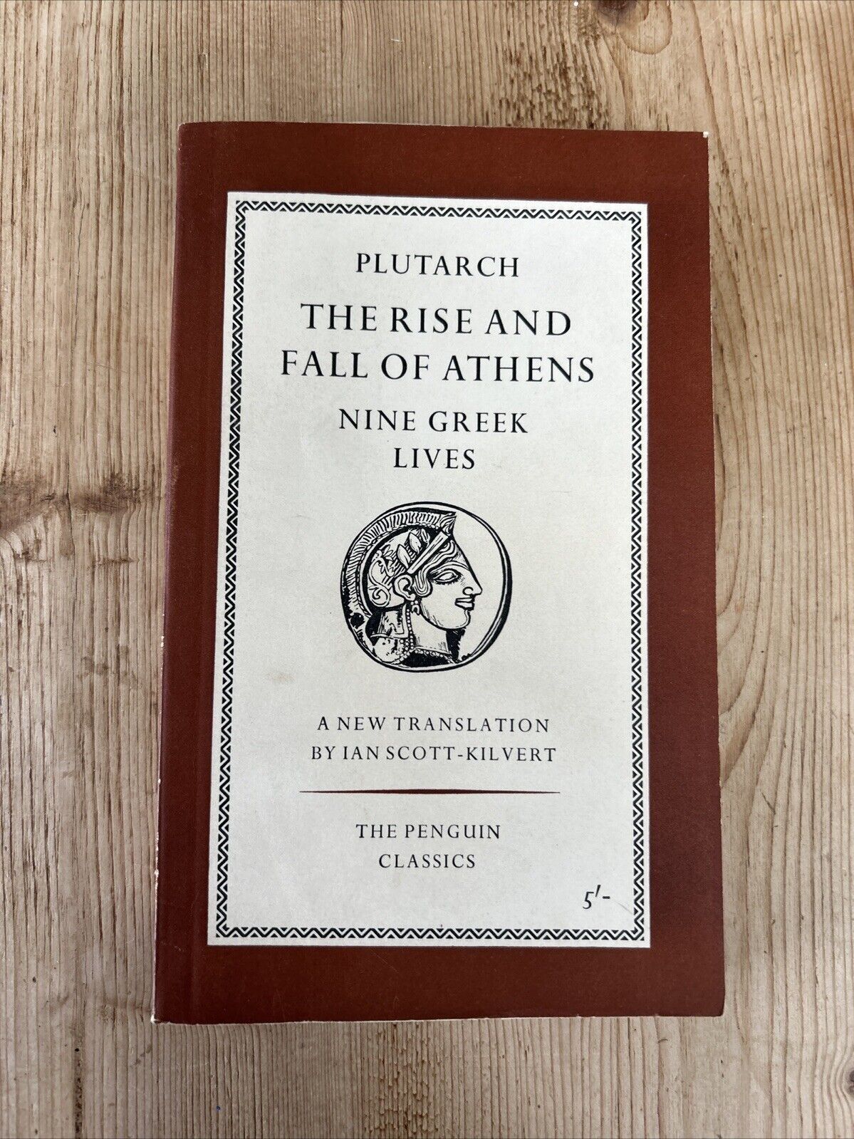 THE RISE AND FALL OF ATHENS Plutarch  - Penguin Classics L14 1958 Nine Greek