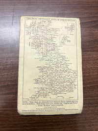 CHELTENHAM & EVESHAM Ordnance Survey Seventh Series CLOTH Map 1953 Sheet 144