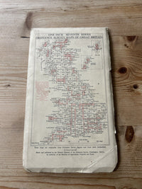 KIDDERMINSTER Ordnance Survey CLOTH Seventh Series Map One Inch 1954 Sheet 130