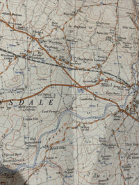 KIRKBY LONSDALE Ordnance Survey First Series 1:25,000 Map SD67 1952