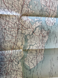 WESTGATE ON SEA District BACONS New Half Inch Map KENT Dover Shows Danger Hills
