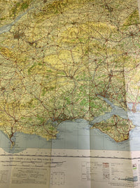 Southern England -Ordnance Survey Quarter Inch Sheet 16 1962 Map Bristol Cardiff