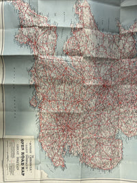 THE OPEN ROAD Illustrated Many Fold Out Maps Also UK map 1940s?