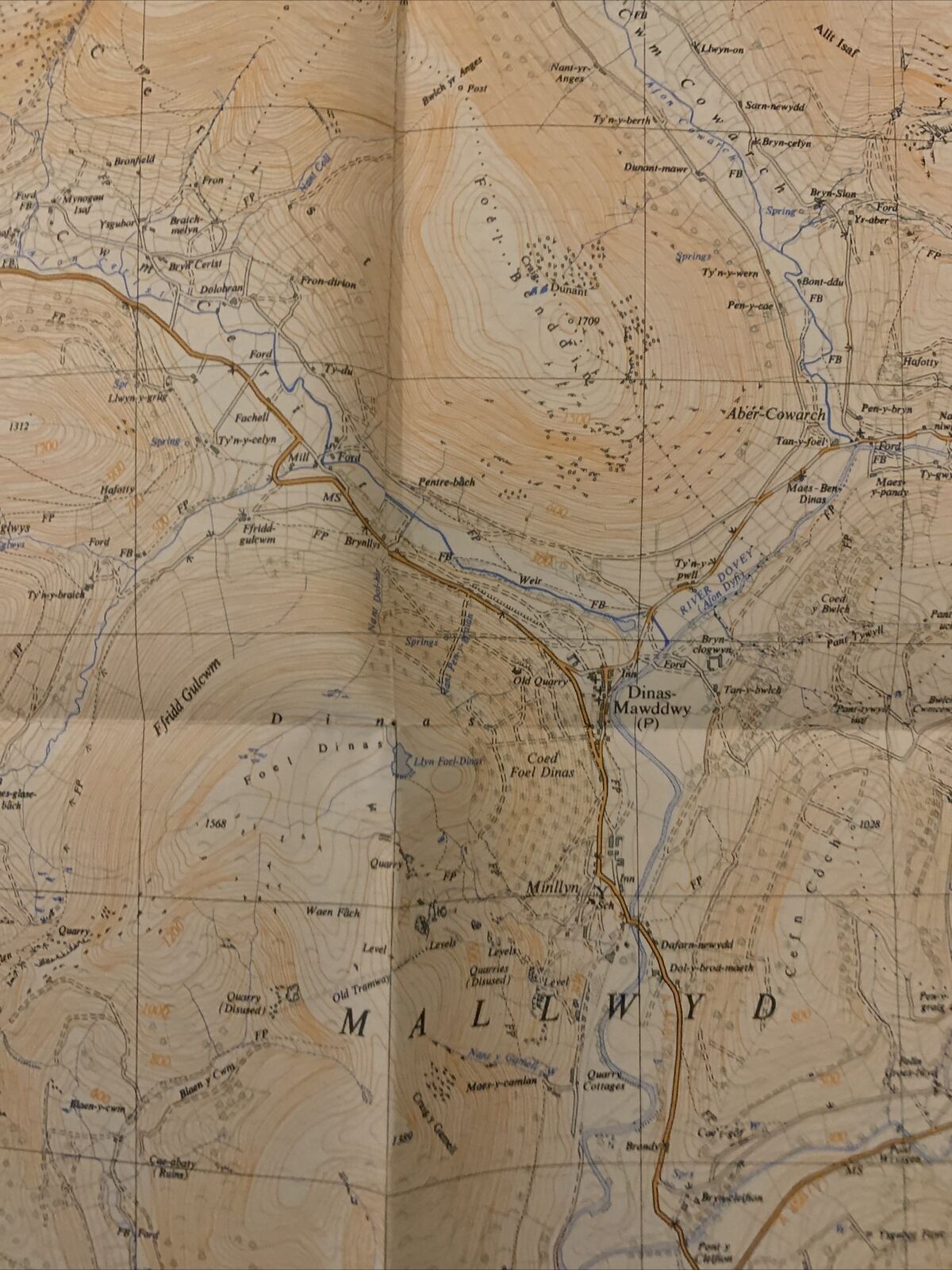 MALLWYD Wales Ordnance Survey 1:25000 First Series 1953 SH81