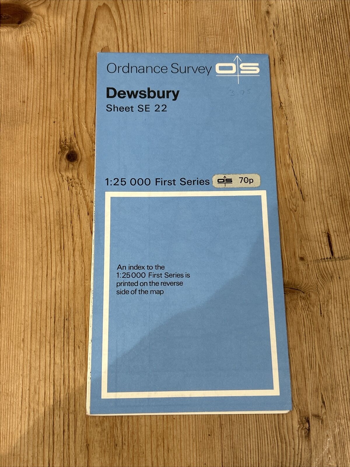 DEWSBURY Ordnance Survey First Series 1:25,000 Map SE22 1955 Rev 1974 Morley