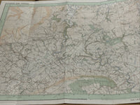 CLITHEROE & CHIPPING Pathfinder Ordnance Survey SD64/74 1:25000 1984 Ribble