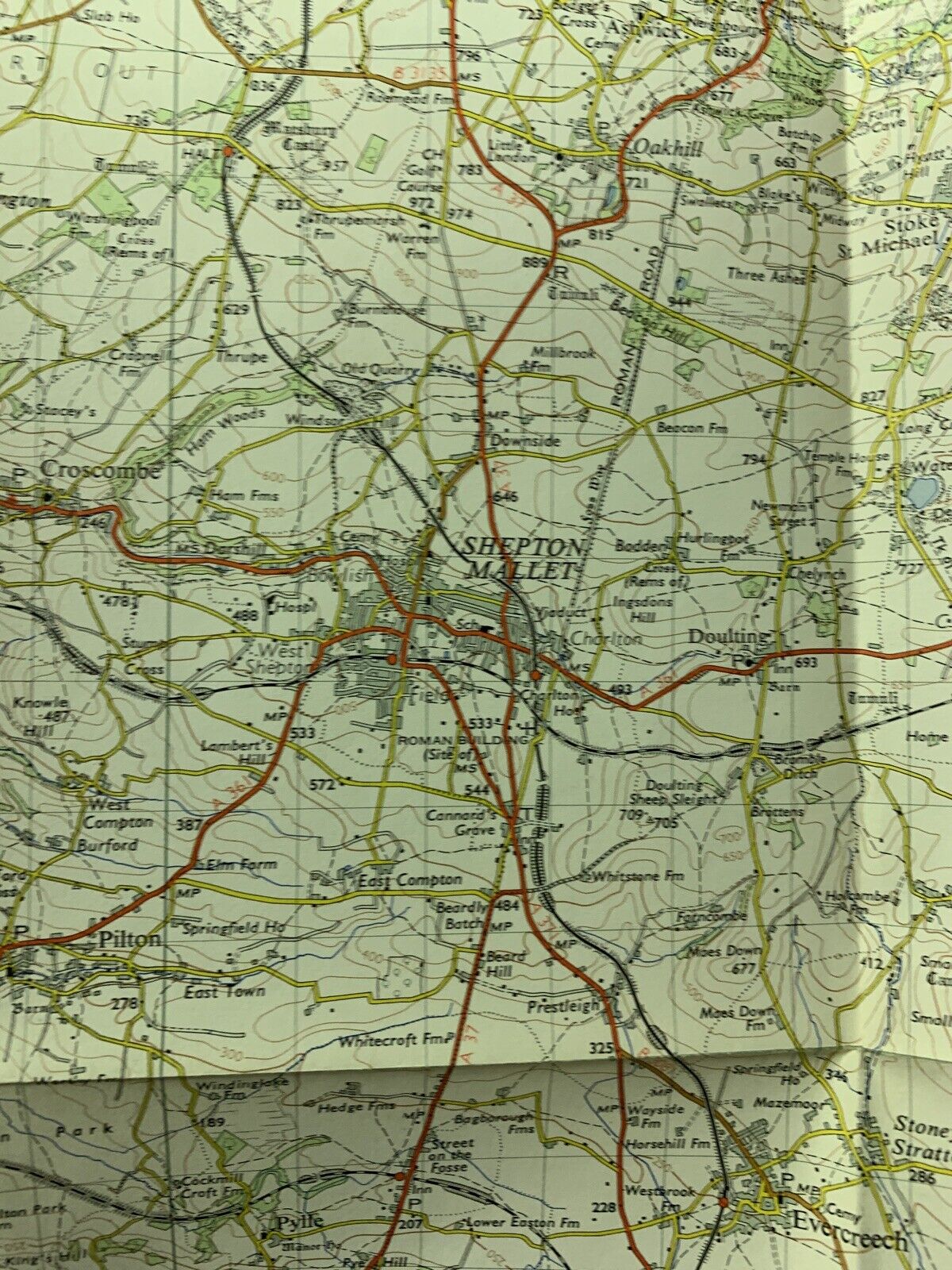 Frome Wells Zeals - Ordnance Survey Seventh Series One Inch Map 1959 Sheet 166