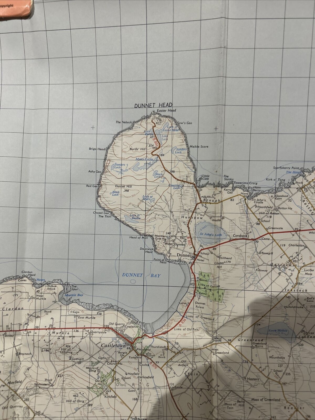 PENTLAND FIRTH 1958 Edition Ordnance Survey One Inch Map Sheet 7 Stroma Hoy