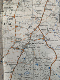 HORSHAM Ordnance Survey 1:25,000 First Series 1965 Sheet TQ13 Sussex Ockley