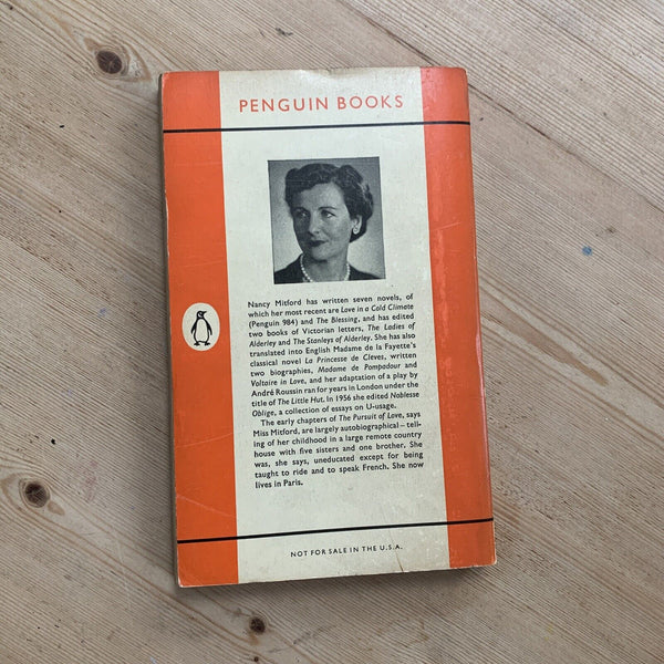 THE BLESSING - NANCY MITFORD - Penguin Books No 1211 1958 France