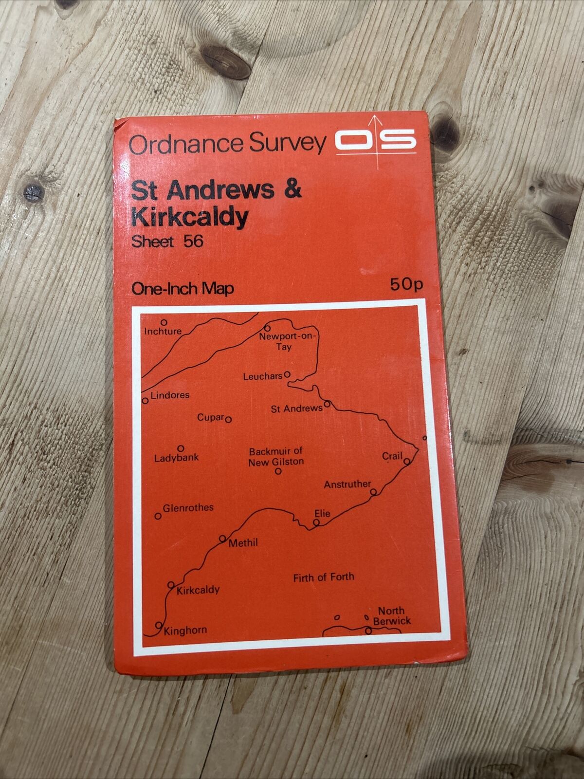 ST ANDREWS & KIRKCALDY Ordnance Survey Map One Inch 1969 Sheet 56 Scotland Cupar