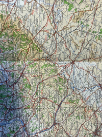 ENGLAND SOUTH EAST & LONDON Ordnance Survey CLOTH Quarter Inch Map 1945 Sheet 12