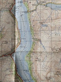 Loch Lomond 1956  Edition 1965 Print Ordnance Survey One Inch Map No 53 Scotland