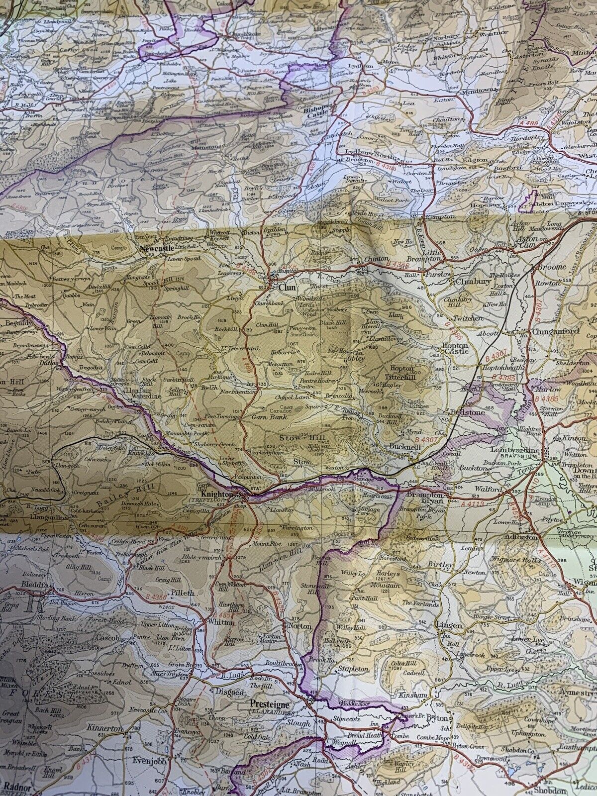 Vale Of Severn  - 1973 Bartholomews  Map No 18 Birmingham Worcester Ludlow