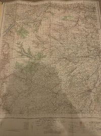 Bala & Welshpool - 7th Series Cloth Ordnance Survey Map One Inch 1963 Sheet 117