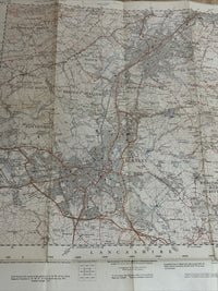 BURNLEY NELSON IGHTENHILL - Ordnance Survey Sheet SD83 1:25000 1954