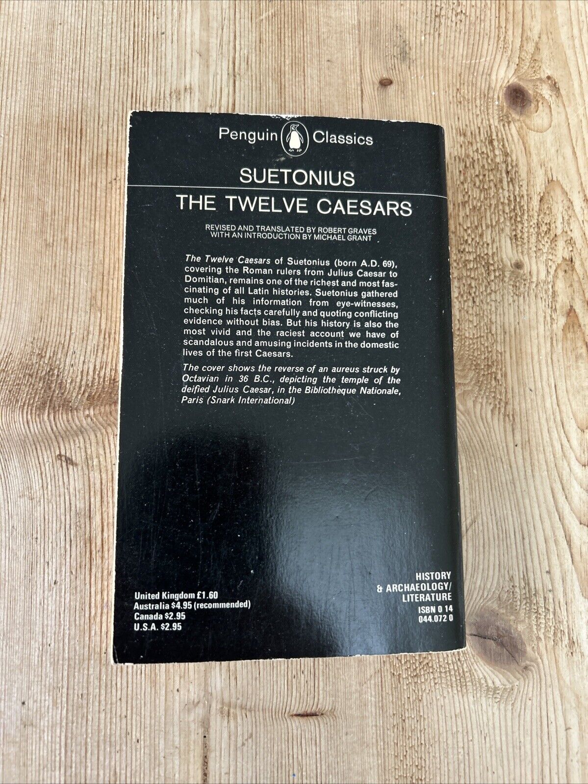 THE TWELVE CAESARS Suetonius - Penguin Classics 1980 Good Condition