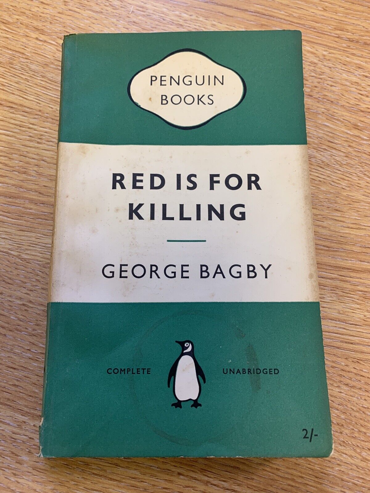 Red Is For Killing - George Bagby - Penguin Crime Books 1954 No 1008