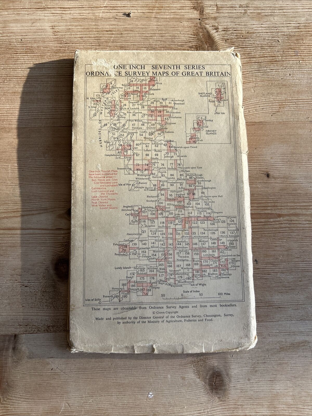 HEXHAM Ordnance Survey Seventh Series CLOTH One Inch Map Sheet 77 1964 Birtley