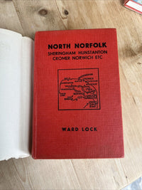 NORTH NORFOLK SHERINGHAM Hunstanton Ward Locks Red Guide Dust Jacket Maps