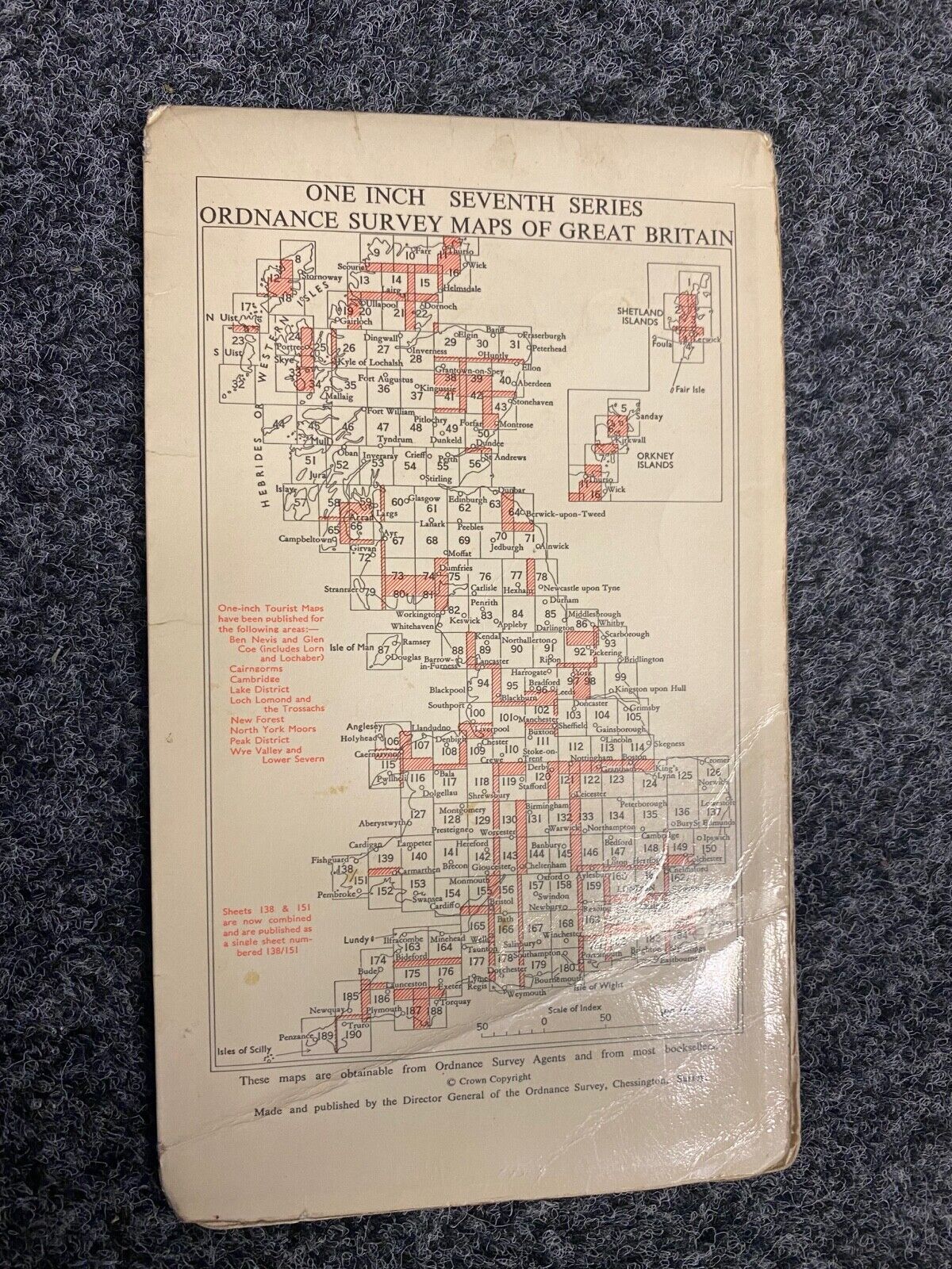 LONDON S.W Ordnance Survey Map 1967 No 170