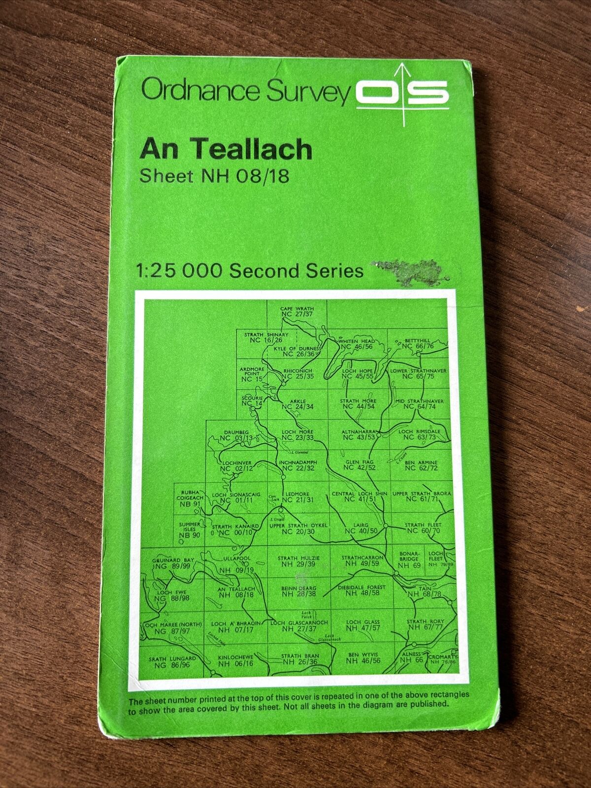 AN TEALLACH Ordnance Survey Second Series Pathfinder Map NH08/18 Scotland 1972