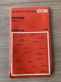 Hexham Conset - Ordnance Survey Map One Inch 1964 Sheet 77