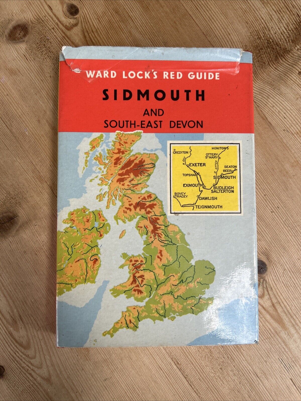 SIDMOUTH And SOUTH EAST DEVON Ward Locks Red Guide Dust Jacket Maps Dawlish