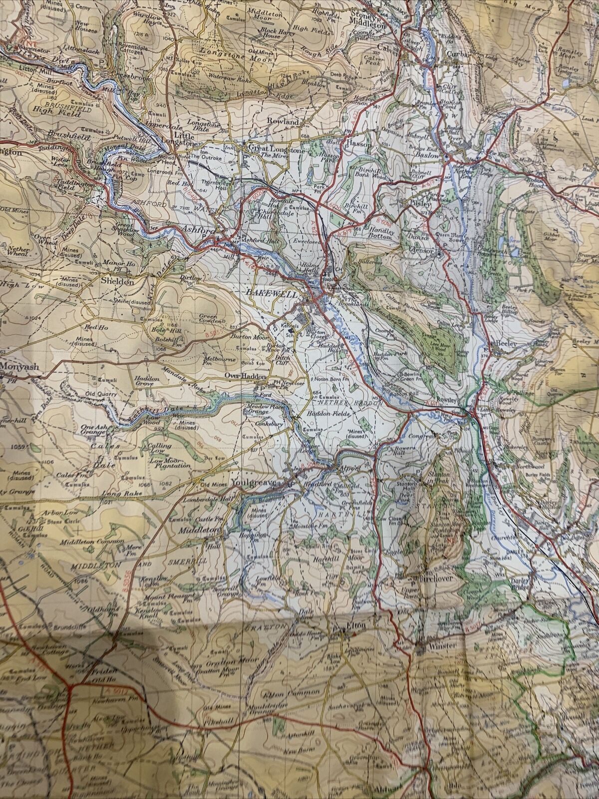 Ordnance Survey - One Inch Tourist Map PEAK DISTRICT 1963