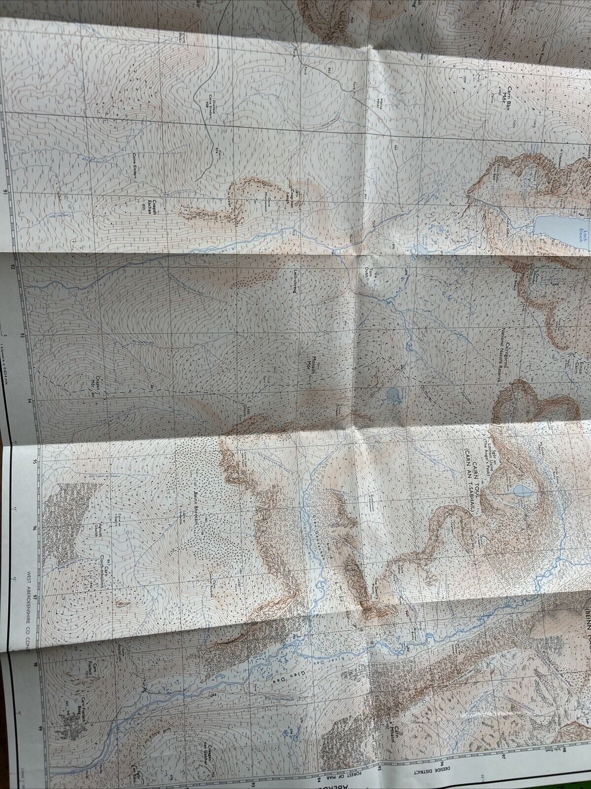 GLEN FESHIE Ordnance Survey Map Pathfinder NN 89/99 1975 Ben Macdui Loch Einich