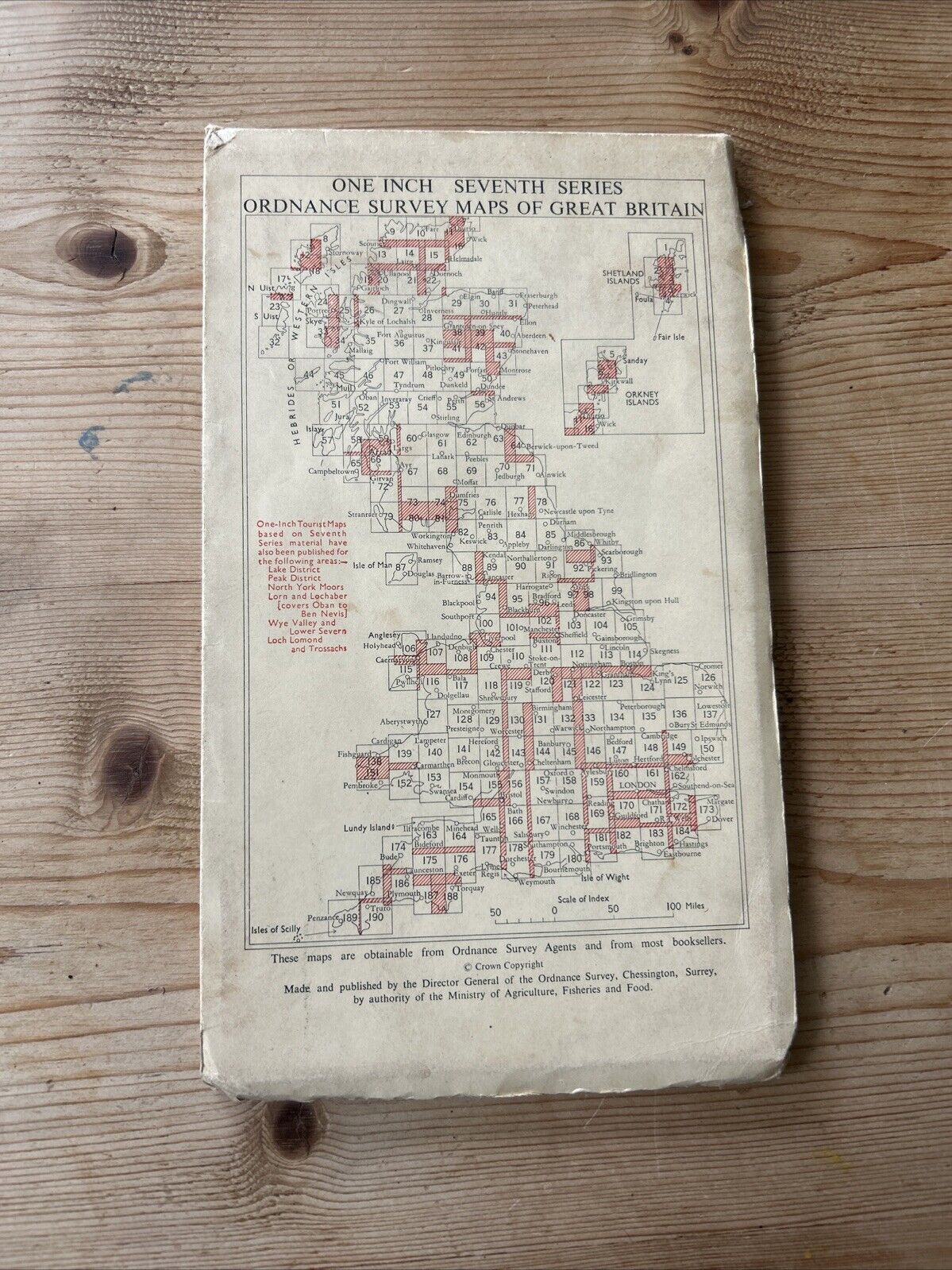 EASTBOURNE Ordnance Survey CLOTH Seventh Series Map 1 Inch 1960 Sheet 183 Battle