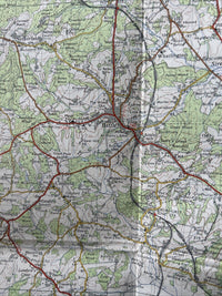 HASTINGS Ordnance Survey CLOTH Seventh Series Map 1 Inch 1959 Sheet 184 Rye