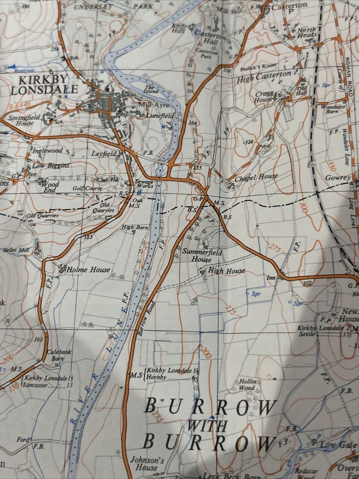 KIRKBY LONSDALE Ordnance Survey First Series 1:25,000 Map SD67 1952