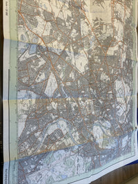 STAINES HEATHROW AIRPORT RICHMOND Pathfinder 1174 Ordnance Survey 1:25000 1990