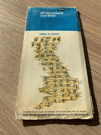 Bartholomew Half Inch Map - North Shropshire No 23 1966