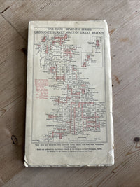 SOUTHEND ON SEA Ordnance Survey Seventh Series Cloth One inch 1957 Sheet 162