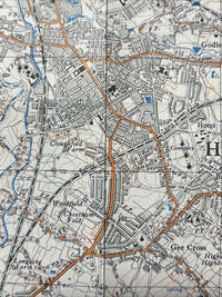 ASHTON-UNDER-LYNE Ordnance Survey First Series Sheet SK99 1:25,000 1951 Romily