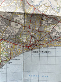 BOURNEMOUTH No 179 1966 CLOTH Seventh Series Ordnance Survey One Inch Map Poole