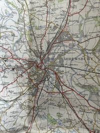 SHREWSBURY Ordnance Survey Seventh Series One inch 1961 Sheet 118 Whitchurch