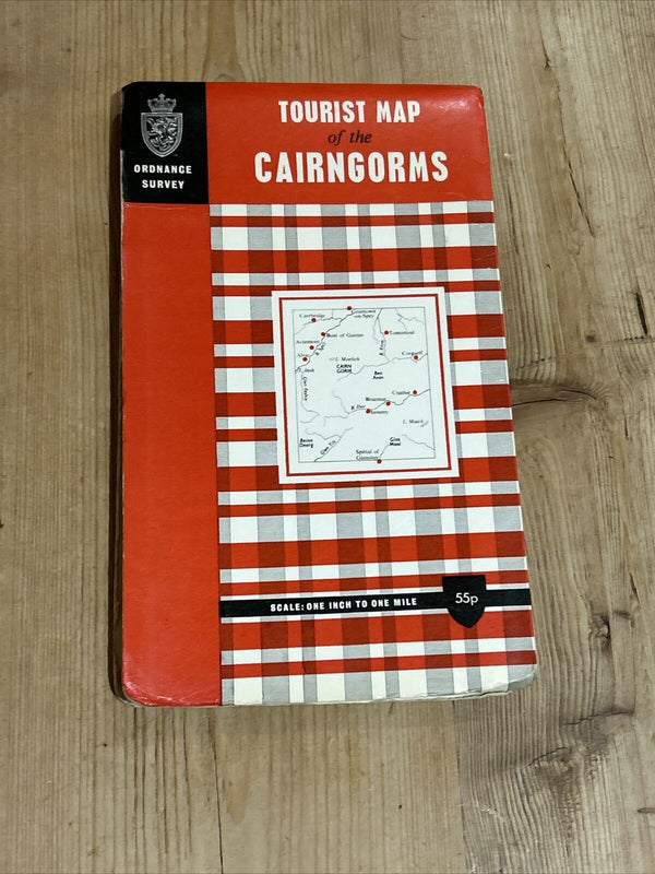 CAIRNGORMS ORDNANCE SURVEY TOURIST MAP Of the 1964 Glenshee Crathie Carrbridge