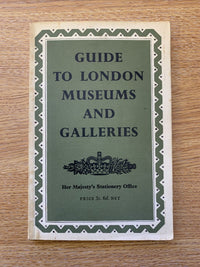 Guide To London Museums And Galleries HMSO 1964 Photos Maps Drawings 