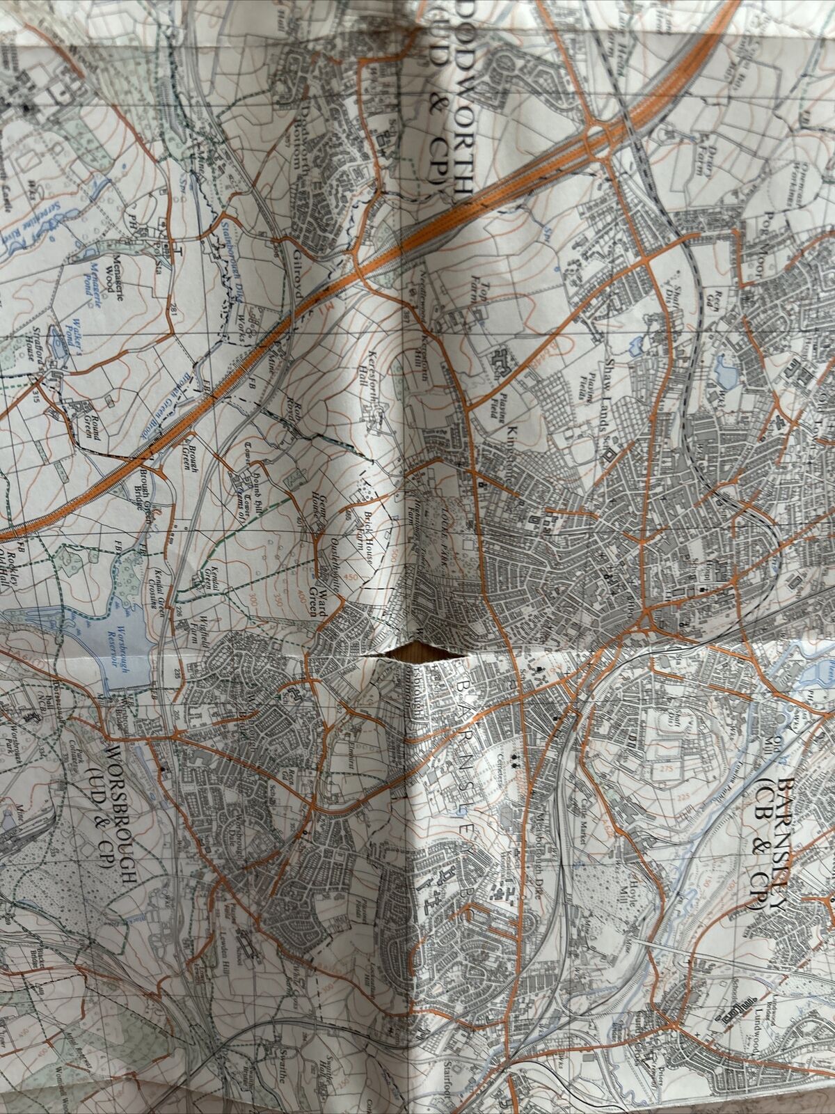 BARNSLEY Ordnance Survey Second Series Map SE20/30 1972 PENISTONE Cawthorne