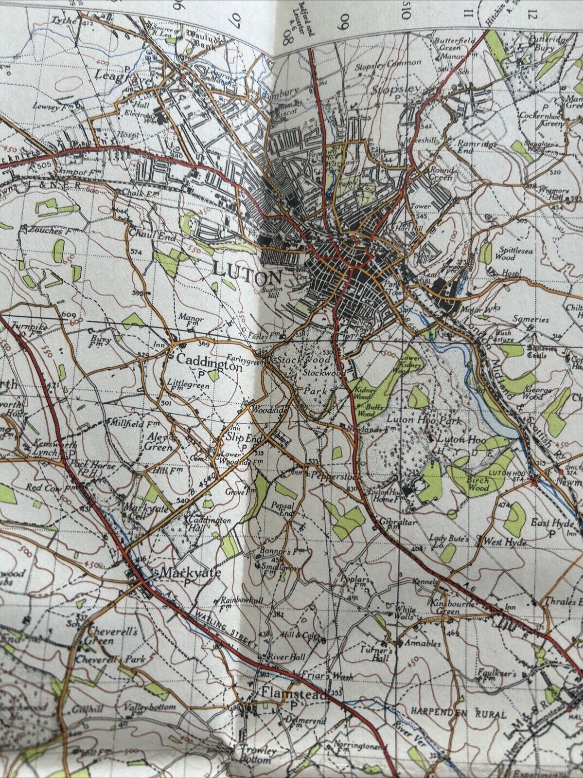 LONDON NORTH WEST Ordnance Survey Paper 1 Inch Map 1945 Sixth Edition Sheet 160